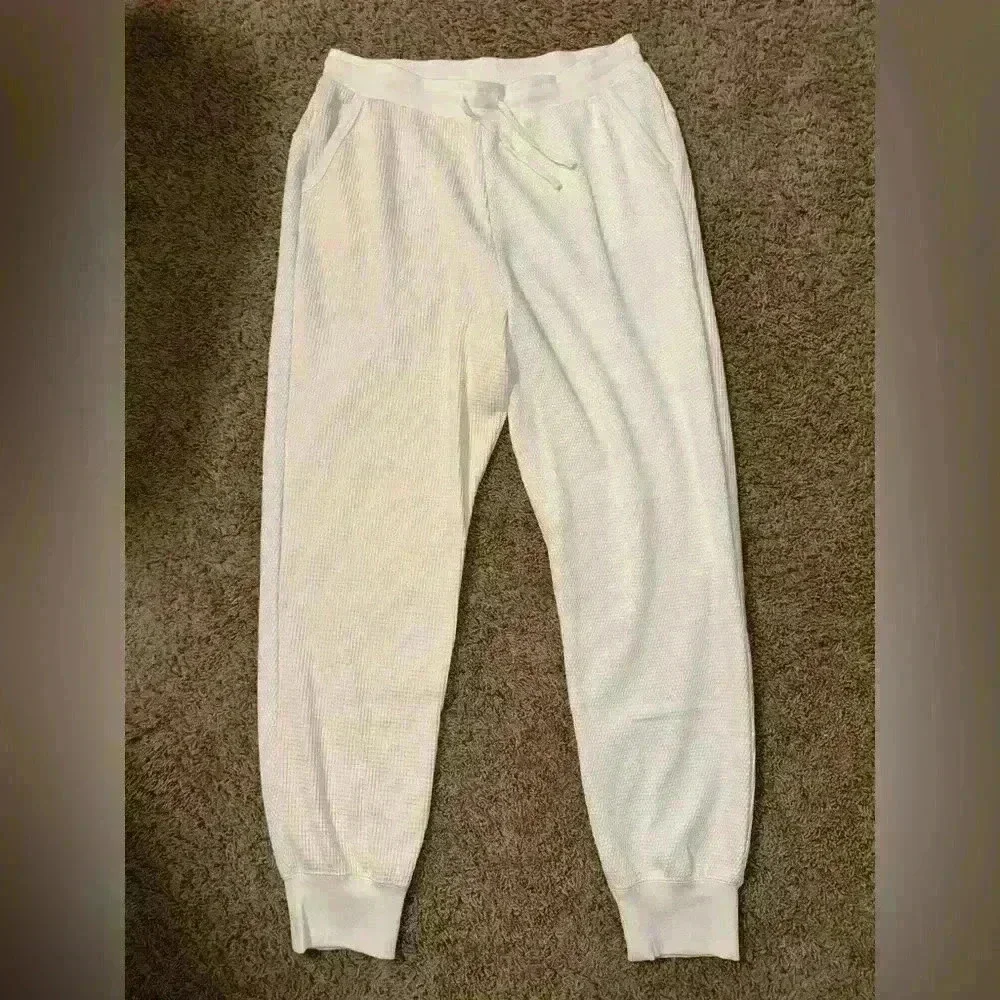 Nike Yoga Luxe Dri-Fit Women Cream Joggers Pants Dd5541-901 Size Large